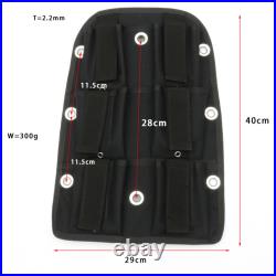 2PCS Diving Backplate Harness Scuba Weight Plates Dry Suit Carrier Cushion