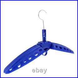 4X Multi Purpose Travel Folds Hanger for Scuba Diving BCD Wetsuit Drysuit Blue