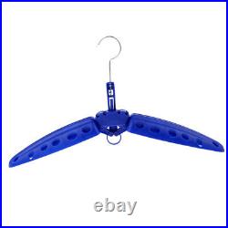 4X Multi Purpose Travel Folds Hanger for Scuba Diving BCD Wetsuit Drysuit Blue