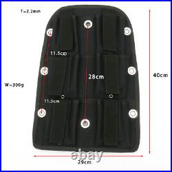 6kg Nylon Diving Backplate Harness Scuba Dive Weight Plate Dry Suit Pad