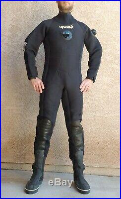 Apollo Dry Suit Drysuit Scuba Diving Made In Japan M Medium