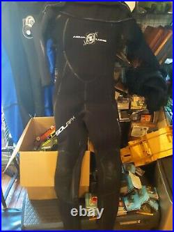 Aqua Lung Solafx Men's 7/8mm Semi Dri Wet Suit Size MLL