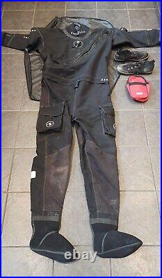 Aqualung Alaskan Front Entry Telescopic Drysuit With Kubi Drygloves