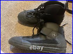 Aqualung Evo 4 drysuit boots size uk 10.5 used once A1 condition