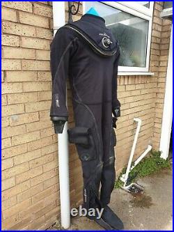 Aqualung Fusion Bullet SLT Dry Suit, L/XL, Silicone Seals installed