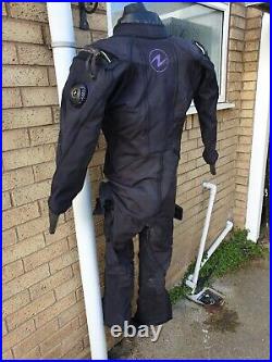 Aqualung Fusion Fit Dry Suit, L/XL excellent condition, black