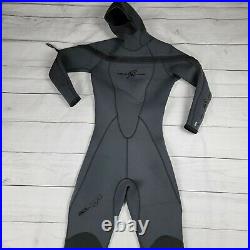Aqualung SolAfx Semi-Dry Suit Wetsuit 5 mm Mens Size L 10 Used Twice Vent G2