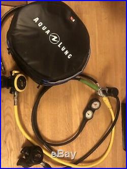 Aqualung Titan Scuba LX Regulator Set. Cold Water, Gauges, Dry Suit Hose & Bag