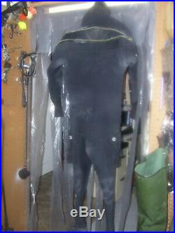 Atlan Neoprene Rubber Scuba Diving Drysuit Large 4 Cold Water