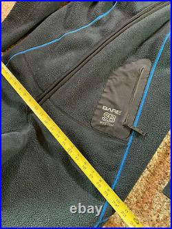 BARE SB System Mid Layer Full Scuba Dry suit Soft Breathable Fleece Size