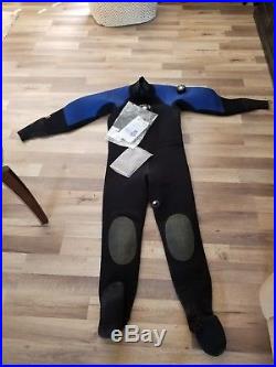 Bare D6 PRO Dry Dry Suit Scuba Diving Gear Cold Water Equipment Size Large tall