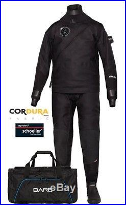 Bare HDC Tech Drysuit with ATC Cordura Size Large Mens 10 Boot Scuba Diving Gear