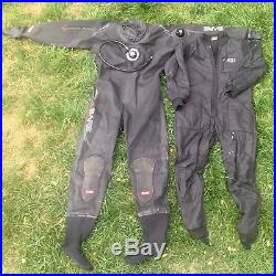 Bare Nex Gen Pro Dry Suit with PolarWear Thermal Undergarment Scuba Unisex Large