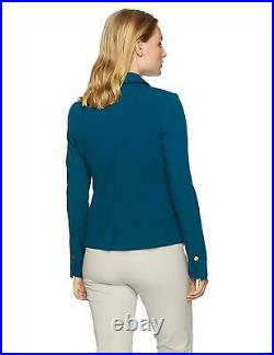 Calvin Klein Women's Petite One Button Jacket In Scuba Crepe Size 10P $129