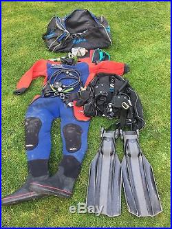 Complete Scuba Diving Kit Inc. Dry Suit & Regulator