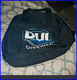 DUI 200 Thinsulate scuba diving undergarments XXL Blue With Bag