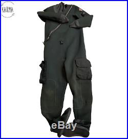 DUI CF200X SCUBA Drysuit Signature Series with Zip Seals Black Mens Size sp