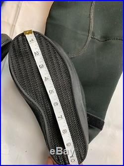 DUI CF200X SCUBA Drysuit Signature Series with Zip Seals Black Mens Size sp