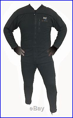 DUI Polar Tech Power Stretch Jumpsuit Scuba Diving Dry Suit Fleece Undergarment