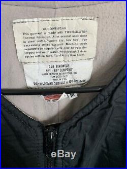 DUI Polartec Drysuit Undergarment Size Medium Stretch Fleece Scuba Diving Gear