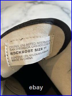 DUI RockBoots Durable Drysuit Boots For Drysuit Scuba Diving New Size 11USA