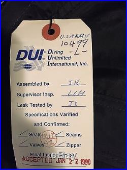 DUI Scuba Diving Full Drysuit TLS350 US Army Issue Black Adult Sizes