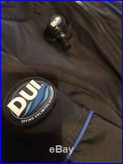 DUI TLS350 Premium Drysuit Men's Large Scuba Diving