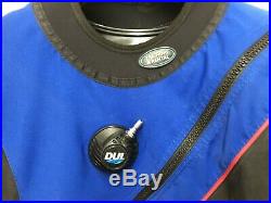 DUI TLS350 Scuba Drysuit Men's Size Medium with NEW Zip Seals