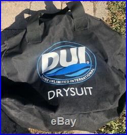DUI TLS DRYSUIT XXL WITH POCKETS AND ZIP SEAL SYSTEM SCUBA Includes Manual