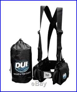 DUI Weight & Trim System for Dry Suit Scuba Diving LARGE Holds up to 40 lbs