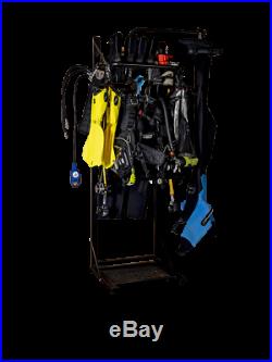 DiveTidy Scuba Diving Clothing dry wet suit bcd drying storage rack shelves hook