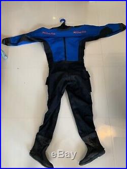 Dive Rite 905 Cave Diving Dry Suit, Size A, Scuba, Blue
