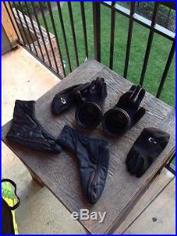 Diving Concepts Custom Drysuit Scuba Diving Yellow Black, Socks & Dry Gloves