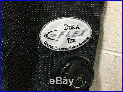 Diving Concepts Dura Flex Tek SCUBA Drysuit Size Small