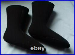Diving Dry Suit 6mm Neoprene Dry Socks Gybe Black Scuba Snorkel Dive Size S  5/6 