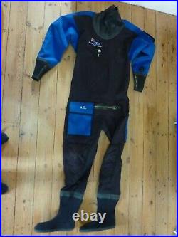 Dry suit Northern Diver Vortex membrane size 10 Boot Men Tall P Zip Scuba