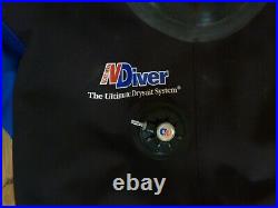 Dry suit Northern Diver Vortex membrane size 10 Boot Men Tall P Zip Scuba