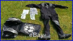 Dry suit scuba diving O three RI 2-100 Flex Dry Suit Apeks Complete Set