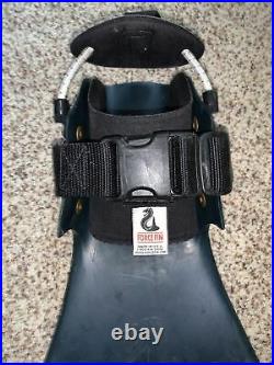 Force Fins adjustable to fit dry suit boots. Scuba Dive Fins Forcefins