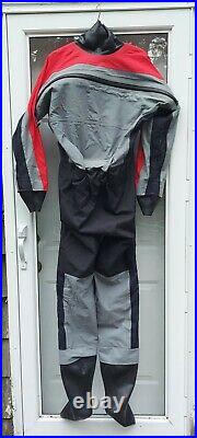 Gill Rear-Zip Drysuit Size SMALL, Model 4850, EXCELLENT, scuba dive dry suit