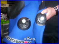 Henderson NEOPRENE RUBBER Dry Suit With SI Tech Valves 4 SCUBA DIVING LG OR XL