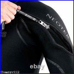 Hollis Neotek 8/7/6mm Semi-Dry Hooded Full Scuba Diving Wetsuit Men's Black NEW