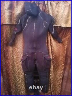 Hollis Neotek 8/7/6mm Semi Dry Hooded Suit Full Scuba Diving Wetsuit Men's Black