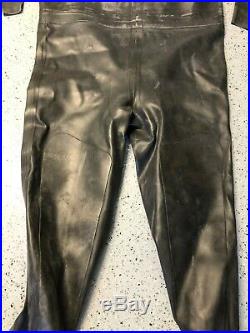 Hunter Pro AM 1050 Vulcanized Rubber SCUBA Drysuit (LARGE) Fair PLEASE READ