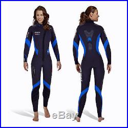 Mares FLEXA 8,6,5m Neoprene Ladies SCUBA DIVERS Semi Dry Wet Suit FRONTAL ZIPPER
