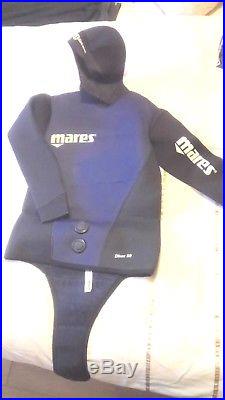 Mares' Scuba Diving Jacket, Trousers, Carry Bag Size L/5 Excellent Condition