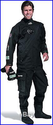 Mares Scuba Diving Tech Fit LX Front Entry DRY SUIT with Boots and Hood NEW