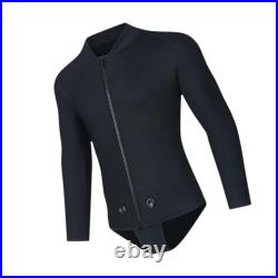 Men Wetsuit Top Adults Scuba Diving Suit Front Zipper Quick Dry Jacket for