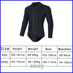 Men Wetsuit Top Adults Scuba Diving Suit Front Zipper Quick Dry Jacket for