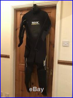 Mens Seac Sub Masterdry Semidry Wetsuit XL Scuba Diving
